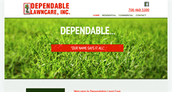 Desktop Screenshot of dependablelawncare.com