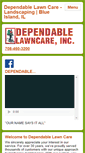 Mobile Screenshot of dependablelawncare.com